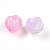 Transparent UV Plating Acrylic Beads OACR-I015-45-2