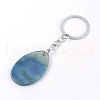 Natural Agate Keychain KEYC-S252-08-3