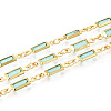 Brass Rectangle Link Chains CHC-N023-03C-G-1