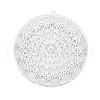 Tarnish Resistant 201 Stainless Steel Filigree Pendants STAS-S108-65P-1