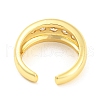 Brass Open Cuff Rings RJEW-Q781-08G-3