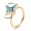 Butterfly Fidget Ring for Anxiety Stress Relief RJEW-P024-01D-3