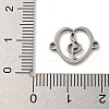201 Stainless Steel Hollow Connector Charms STAS-S146-01P-3