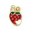 Brass Enamel Pendants KK-B136-07G-11-1