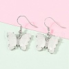 Natural Quartz Crystal Brass Dangle Earrings EJEW-M081-01P-01-5