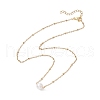 Mother's Day Jewellery Round Natural Cultured Freshwater Pearl Pendant Necklaces NJEW-JN04966-4