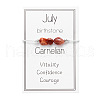 Natural Carnelian Chip Beads Braided Bead Bracelets for Men Women WGC996D-07-4