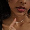 Sideways Cross Brass Pendant Necklaces for Women FS-WGED8DC-01-2