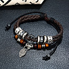 PU Imitation Leather Braided Cord OCOR-WH0101-27-6