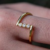 925 Sterling Sliver Pave Cubic Zirconia Geometric Finger Rings WL4318-1-2