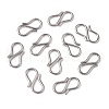 304 Stainless Steel S-Hook Clasps X-STAS-R083-11-2