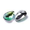 Faceted Teardrop Glass Pendants GLAA-O008-AM-4