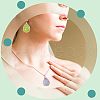 CHGCRAFT 30Pcs 5 Styles Alloy Open Back Bezel Pendants FIND-CA0006-15-6