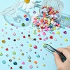 1298Pcs 5 Styles ABS Plastic Imitation Pearl Cabochons SACR-YW0001-66-4