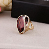 Alloy Rhinestone Finger Rings EW8675-3-1