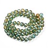 Baking Paint Transparent Glass Beads Strands X-DGLA-A035-T8mm-A08-3