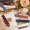 SUNNYCLUE 6 Colors PU Leather Keychain KEYC-SC0001-26-3
