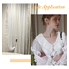 SUPERFINDINGS 5 Yards Polyester Pleated Lace Ribbon OCOR-FH0001-33A-6