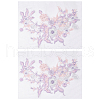 3D Flower Beading Polyster Embroidery Ornaments Accessories DIY-WH0622-001B-7
