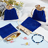Beebeecraft Velvet Jewelry Pouches Bags TP-BBC0001-09B-04-4