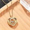 304 Stainless Steel Necklaces for Women NJEW-R015-04G-1