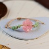 Ceramic Round Beads Braided Beads Bracelets WG31ACA-03-1