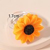 Sunflower Resin Finger Rings for Women FS-WG1F28B-01-2
