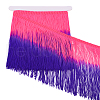 Fingerinspire 2M Two Tone Polyester Tassel Ribbon OCOR-FG0002-37A-1