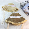 ABS Plastic Imitation Pearl Hat Bands DIY-WH0496-37-3
