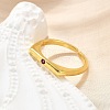 Brass Micro Pave Cubic Zirconia Cuff Rings for Women RJEW-H247-16G-01-1
