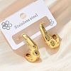 304 Stainless Steel Stud Earrings EJEW-S253-06G-2