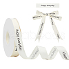 Birthday Theme Polyester Grosgrain Printed Ribbon OCOR-WH0058-91A-1