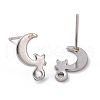 201 Stainless Steel Stud Earring Findings STAS-K241-28P-2