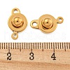 Ion Plating(IP) 201 Stainless Steel Snap Clasps STAS-F139-082G-3