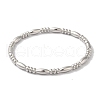 Non-Tarnish 304 Stainless Steel Textured Ring Hinged Bangles for Women BJEW-I315-17P-2