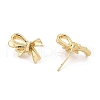 Brass Stud Earring Findings KK-K371-35G-2