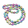 Electroplate Glass Beads Strands EGLA-G037-12A-FP01-2