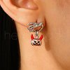 Alloy Enamel Stud Earrings PW-WG0AEA6-01-3