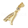 Brass Micro Pave Cubic Zirconia Pendants KK-M319-02G-A-2