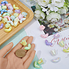 SOFPLATE 48Pcs 12 Styles UV Plated Acrylic Beads MACR-SP0001-26-3