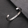 Stainless Steel Cuff Bangle for Women CR8784-5-2