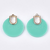 Opaque Acrylic Pendants MACR-T031-08D-2