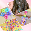 SOFPLATE 400Pcs Opaque Acrylic European Beads SACR-SP0001-01-6