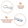 DICOSMETIC 6Pcs 2 Colors Double Tube Whistle Alloy High Frequency High Decibel Keychain KEYC-DC0001-19-5