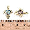 Alloy Rhinestone Connector Charms ALRI-T011-02-3