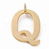 Golden Brass Pendants KK-P194-01G-Q-1