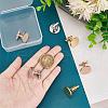 Unicraftale 3 Pairs 3 Colors 201 Stainless Steel Cufflinks for Men STAS-UN0051-90-4