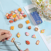 SUNNYCLUE 32Pcs 8 Styles Foods Opaque Resin Pendants RESI-SC0003-37-3