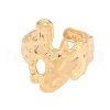 304 Stainless Steel Textured Open Cuff Rings RJEW-C095-08B-G-2