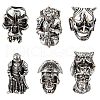 HOBBIESAY 6pcs 6 style Alloy European Beads FIND-HY0003-30-1